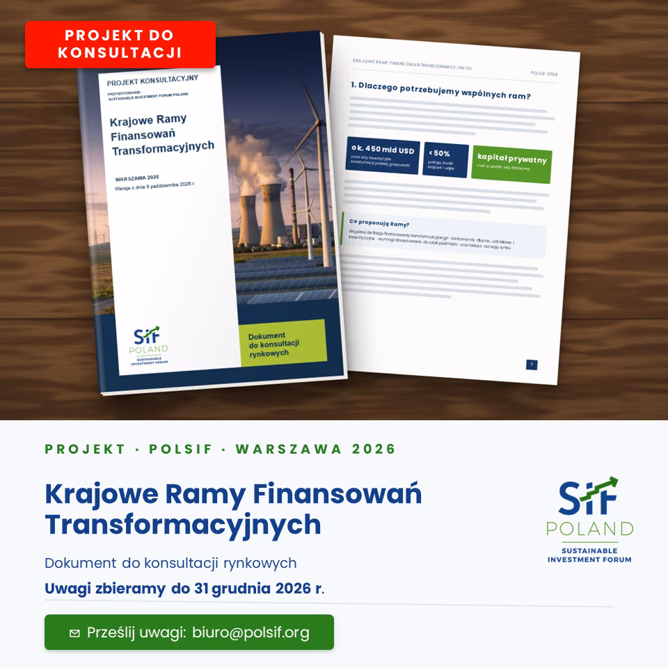 Krajowe Ramy Finansowania Transformacji – projekt do konsultacji